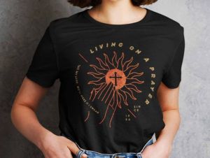 black livin on a prayer shirt bon jovi