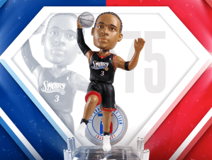 allen iverson 76ers 75th anniversary bobblehead