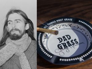 George Harrison and Dad Grass ashtray