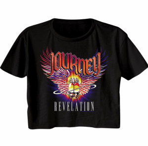 Journey Tri Color revelation black crop tee