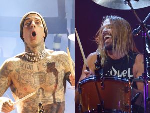 Travis Barker and Taylor Hawkins