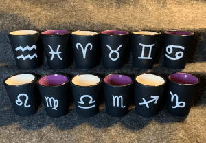 zodiac sign shot glasses