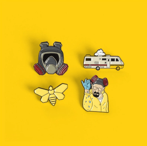 breaking bad enamel pin set