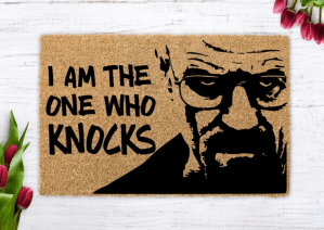 i am the one who knocks breaking bad doormat