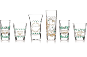 lord of the rings shot glass set