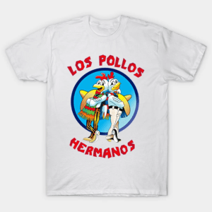 white los pollos hermanos breaking bad tshirt