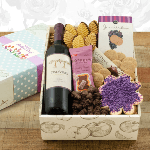 red wine gift basket