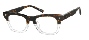 sqaure tri color glasses