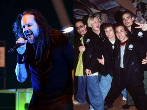 Korn frontman Jonathan Davis and the Backstreet Boys