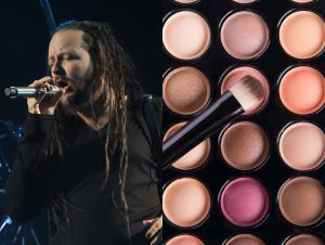 Korn frontman Jonathan Davis and an eye shadow palette