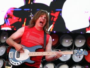 Christopher Guest of spoof American heavy metal band Spinal Tap performs on stage during the Live Earth concert held at Wembley Stadium on July 7, 2007 in London.