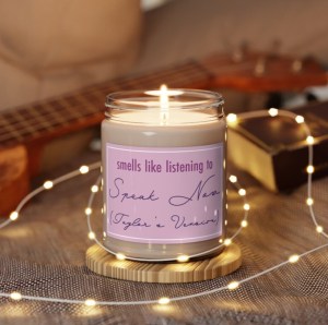 speak now taylors version candle