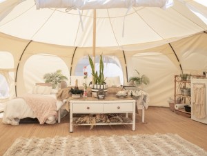 Glamping tent and set up