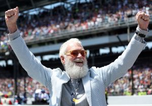 David Letterman at the Indianapolis 500. He got his start in radio, too.