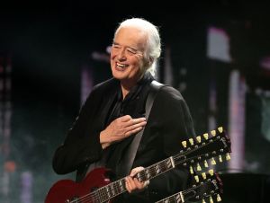 Jimmy Page performs onstage during the 38th Annual Rock & Roll Hall Of Fame Induction Ceremony at Barclays Center on November 03, 2023 in New York City.