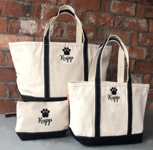 pet name tote bag