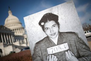 Rosa Parks at the Congressional Black Caucus Holds A News Conference On "Rosa Parks Day Act"