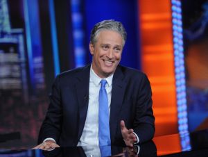 Jon Stewart hosts "The Daily Show with Jon Stewart" #JonVoyage on August 6, 2015 in New York City.