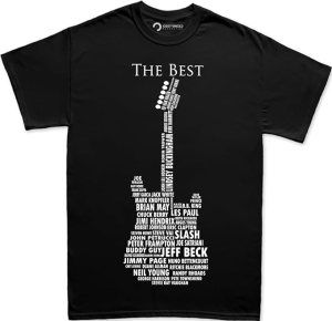 greatest guitar players of all time black shirt