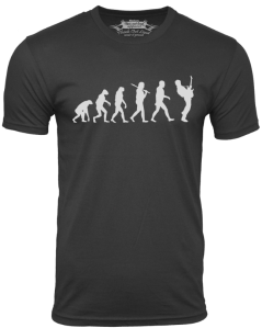 guitar player evolution funny shirt