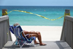 Florida Man on a beach