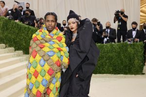 A$AP Rocky and Rihanna at the 2021 Met Gala Celebrating In America: A Lexicon Of Fashion - Arrivals