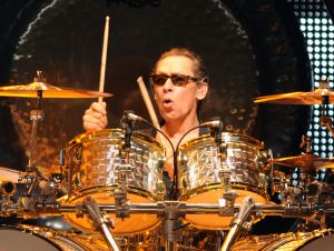 Drummer Alex Van Halen of Van Halen perform at MGM Grand Garden Arena on May 27, 2012 in Las Vegas, Nevada.