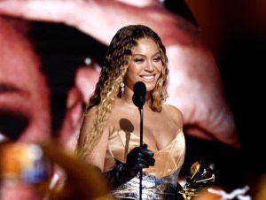 Beyoncé accepts Best Dance/Electronic Music Album for “Renaissance” onstage during the 65th GRAMMY Awards at Crypto.com Arena on February 05, 2023 in Los Angeles, California