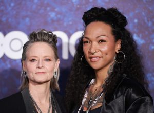 Jodie Foster and Kali Reis pose during the blue carpet for the series 'True Detective: Night Country' at Cineteca Nacional