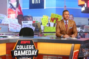 GameDay host Kirk Herbstreit is seen during ESPN's College GameDay show