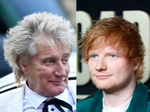 Rod Stewart attends the Sun's Who Cares Wins Awards 2021, Ed Sheeran attends the 58th Academy Of Country Music Awards