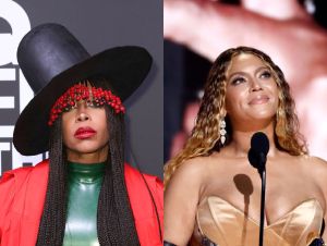 Erykah badu, Beyoncé on a red carpet and at the Grammys