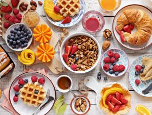 A tasty brunch with waffles and fruit. This story is on a South Carolina brunch restaurant.