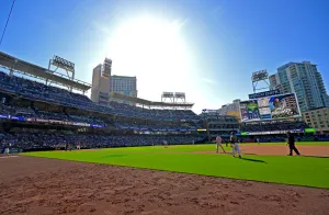 General view of PETCO Park, the Padres MLB balpark during the game between the San Diego and the Chicago Cubs.