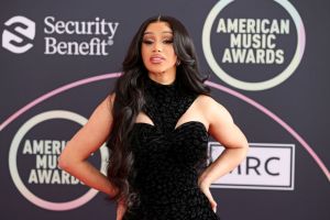 Cardi B at the 2021 American Music Awards Red Carpet Roll-Out With Host Cardi B