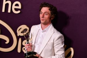 Jeremy Allen White attends The Walt Disney Company Emmy Awards Party at Otium on January 15, 2024 in Los Angeles, California.