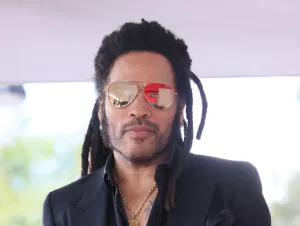 Lenny Kravitz honored with Star on the Hollywood Walk of Fame on March 12, 2024 in Hollywood, California.