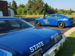 Michigan State Police Vehicles parked side by side