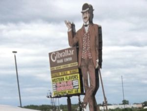 Gibraltar Trade Center, old sign