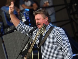HARDY Reads His DMs For Sure - Joe Diffie wearing a plaid shirt performs during Pepsi's Rock The South Festival - Day 2 at Heritage Park on June 4, 2016 in Cullman, Alabama.