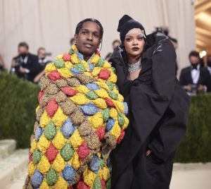 Rihanna and A$AP Rocky at The 2021 Met Gala Celebrating In America: A Lexicon Of Fashion - Arrivals Rihanna On Relationship With A$AP Rocky