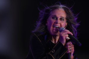 Ozzy Osbourne performs during half-time of the 2022 NFL season opening game between the Buffalo Bills and the Los Angeles Rams at SoFi Stadium on September 08, 2022 in Inglewood, California.