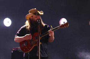 Chris Stapleton performs onstage during the 57th Annual CMA Awards at Bridgestone Arena on November 08, 2023 in Nashville, Tennessee.