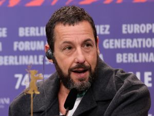 Adam Sandler at the "Spaceman" press conference during the 74th Berlinale International Film Festival Berlin at Grand Hyatt Hotel on February 21, 2024 in Berlin, Germany.