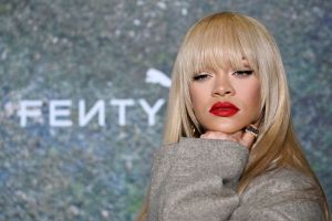 Rihanna at the FENTY x PUMA Creeper Phatty Earth Tone Launch Party