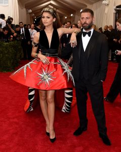 Zendaya and Fausto Puglisi attend the "China: Through The Looking Glass" Costume Institute Benefit Gala.