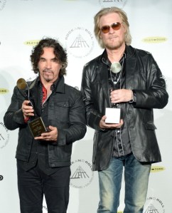 Hall and Oates attend the 29th Annual Rock And Roll Hall Of Fame Induction Ceremony at Barclays Center of Brooklyn on April 10, 2014 in New York City.