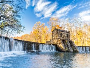 Blue skies in a small town. One New Jersey small town has been named one of the best and most enchanting in the country by USA Today.