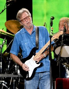 Eric Clapton performs at The Forum on September 18, 2017 in Inglewood, California.