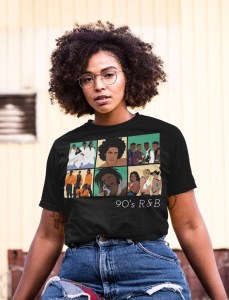 black 90s r&B shirt